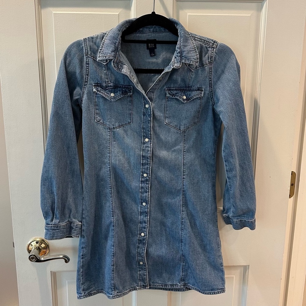 Girls GAP denim western dress XL